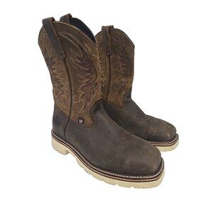 Thorogood Men's 11 "Steel Toe Western Wellington 804-4331 (U.S.A.) Brown 9D
